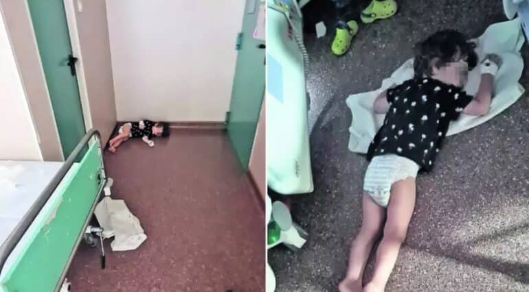 Copiii de pe secția de arși a Spitalului Grigore Alexandrescu dorm pe podeaua salonului, din cauza căldurii insuportabile