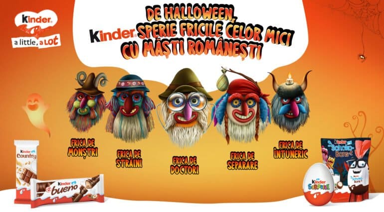 De Halloween, Kinder sperie fricile celor mici cu măști românești | Demamici.ro
