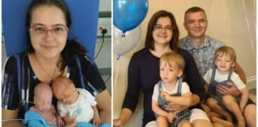 Gemeni, născuți prematur la 29 de săptămâni de sarcină. Bebelușul Dumitru a suferit un AVC în burtica mamei, iar creierul i-a fost afectat | Demamici.ro