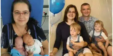 Gemeni, născuți prematur la 29 de săptămâni de sarcină. Bebelușul Dumitru a suferit un AVC în burtica mamei, iar creierul i-a fost afectat | Demamici.ro