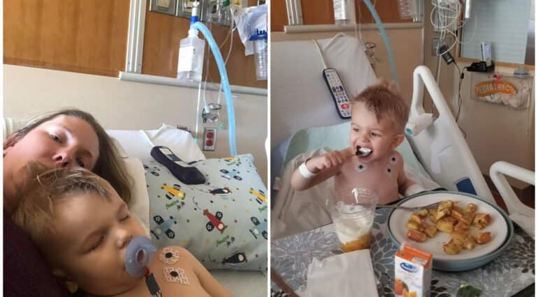Un băiețel de 2 ani, în stare critică după ce a făcut pneumonie din cauza popcornului. Mama avertizează toți părinții
