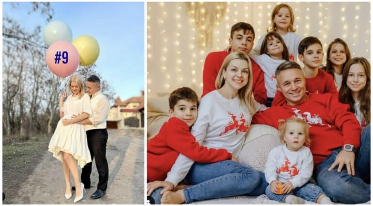 Maria Cârnaț este însărcinată cu al nouălea copil: 