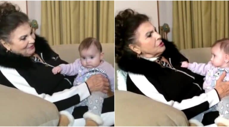 Irina Loghin și nepoțica Ana, momente adorabile împreună. Artista îi cântă piese de leagăn: 