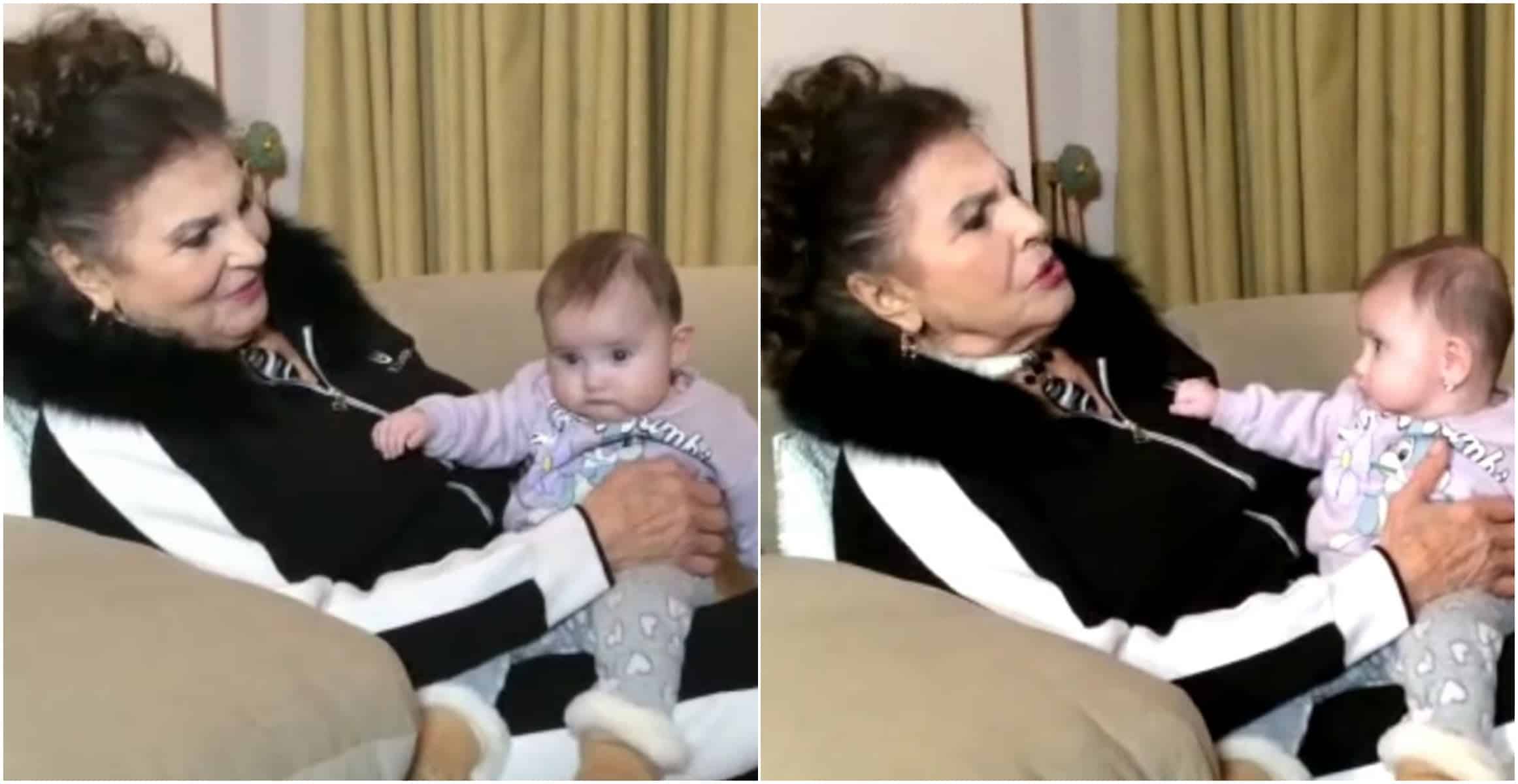 Irina Loghin și nepoțica Ana, momente adorabile împreună. Artista îi cântă piese de leagăn: "Păpușa lui mamaia dragă!"