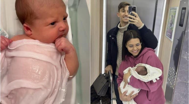 Andreea Popescu a născut al treilea copil. Fosta dansatoare a Deliei a ajuns în sala de nașteri cu peretele intrauterin fisurat: 