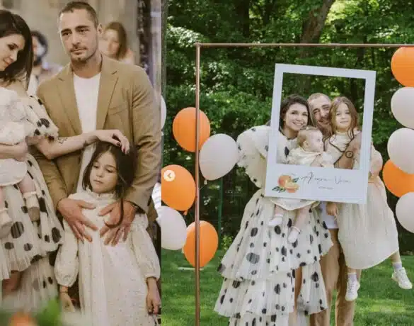 Alice Cavaleru și Vladimir Drăghia și-au botezat fetița. Micuța Alegra-Nova a avut parte de o petrecere de vis, pe malul lacului Snagov | Demamici.ro