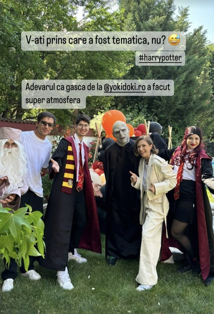 Adela Popescu, petrecere cu tematică "Harry Potter" pentru fiul cel mare! Alexandru a împlinit vârsta de 7 ani 