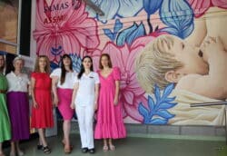 Pictură murală pe tema alăptării, inaugurată la Spitalul Clinic de Obstetrică-Ginecologie „Prof. Dr. Panait Sîrbu”. Asociația SAMAS împreună cu ASSMB celebrează Săptămâna Mondială a Alăptării | Demamici.ro