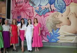 Pictură murală pe tema alăptării, inaugurată la Spitalul Clinic de Obstetrică-Ginecologie „Prof. Dr. Panait Sîrbu”. Asociația SAMAS împreună cu ASSMB celebrează Săptămâna Mondială a Alăptării | Demamici.ro