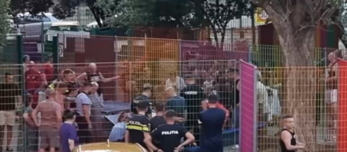 Accident la un loc de joacă din București. O masă de ping-pong a căzut peste o fetiță