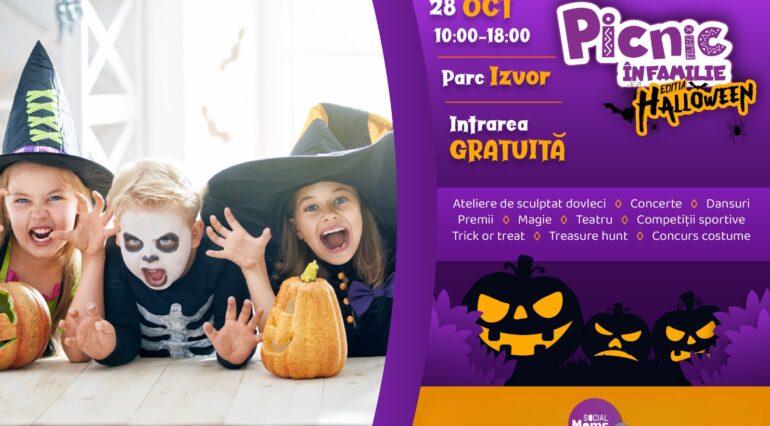 Picnic în familie by Social Moms – ediția de Halloween. O zi plină de distracție în aer liber, în Parcul Izvor din București | Demamici.ro