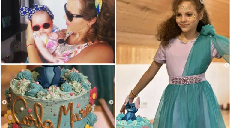 Fiica Mirelei Vaida a împlinit 9 ani: 