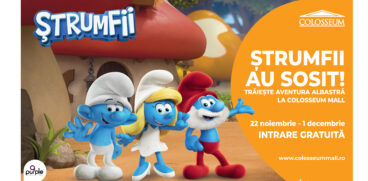 Universul Ștrumfilor ajunge la Colosseum Mall! Aventură albastră pentru copii, între 22 noiembrie și 1 decembrie (P) | Demamici.ro