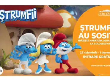 Universul Ștrumfilor ajunge la Colosseum Mall! Aventură albastră pentru copii, între 22 noiembrie și 1 decembrie (P) | Demamici.ro