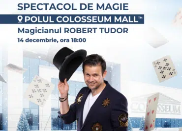 Copiii îl pot întâlni pe Magicianul Robert Tudor în acest weekend. Magia sărbătorilor continuă la Polul Colosseum Mall (P) | Demamici.ro