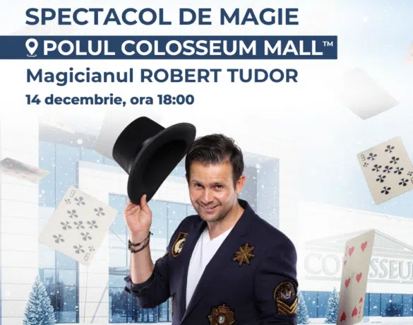 Copiii îl pot întâlni pe Magicianul Robert Tudor în acest weekend. Magia sărbătorilor continuă la Polul Colosseum Mall (P) | Demamici.ro