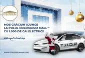 Moș Crăciun ajunge la „Polul Colosseum Mall” cu un convoi electric: 1.000 cp și „sănii” high-tech într-o paradă urbană | Demamici.ro
