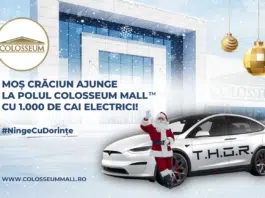 Moș Crăciun ajunge la „Polul Colosseum Mall” cu un convoi electric: 1.000 cp și „sănii” high-tech într-o paradă urbană | Demamici.ro